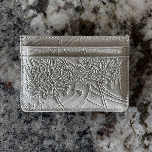 White "Spider Lilly" Card Holder